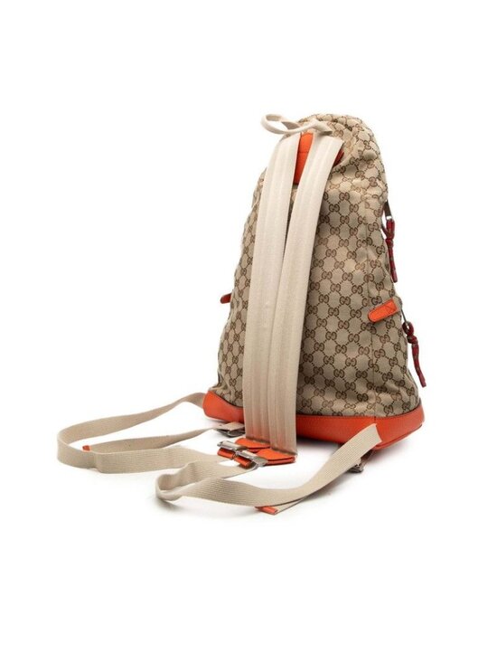 Gucci North Face GG Canvas panine Baninepanine Beige Orange Backpack main image 6